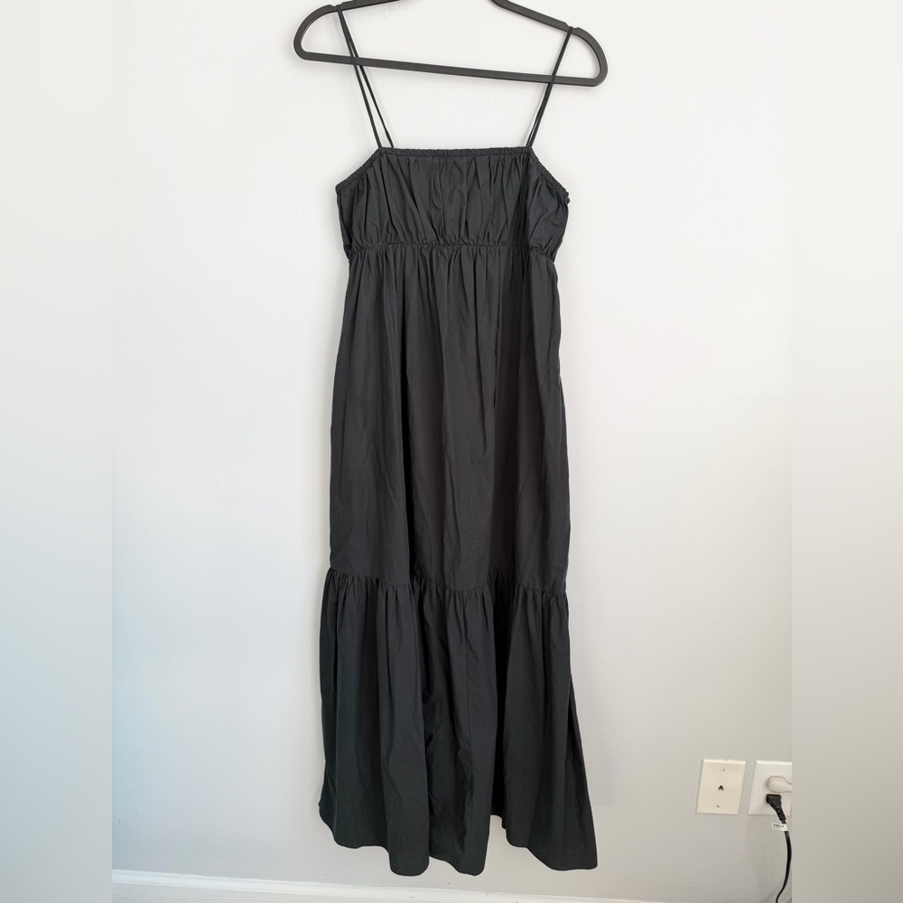 MALENE BIRGER Size 34 • Black Cotton Disemma Maxi Dress. - Picture 4 of 7